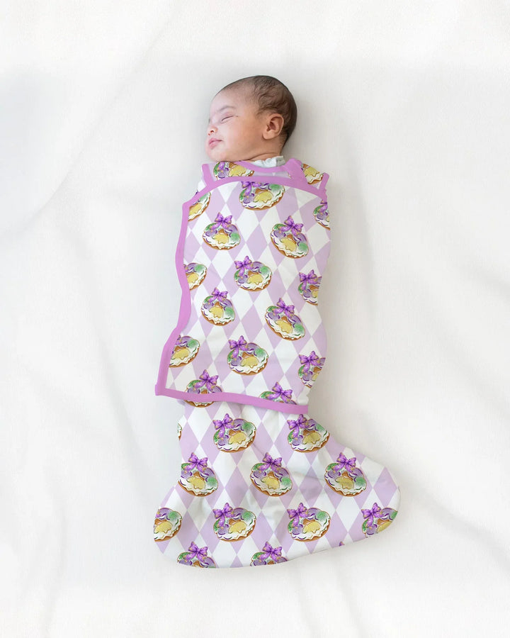 Mardi Gras Donut Bamboo Sleep Bag Swaddler