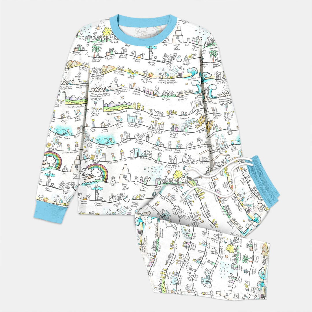 Bible Story Journey Family Matching Bamboo Men's Pajama Set