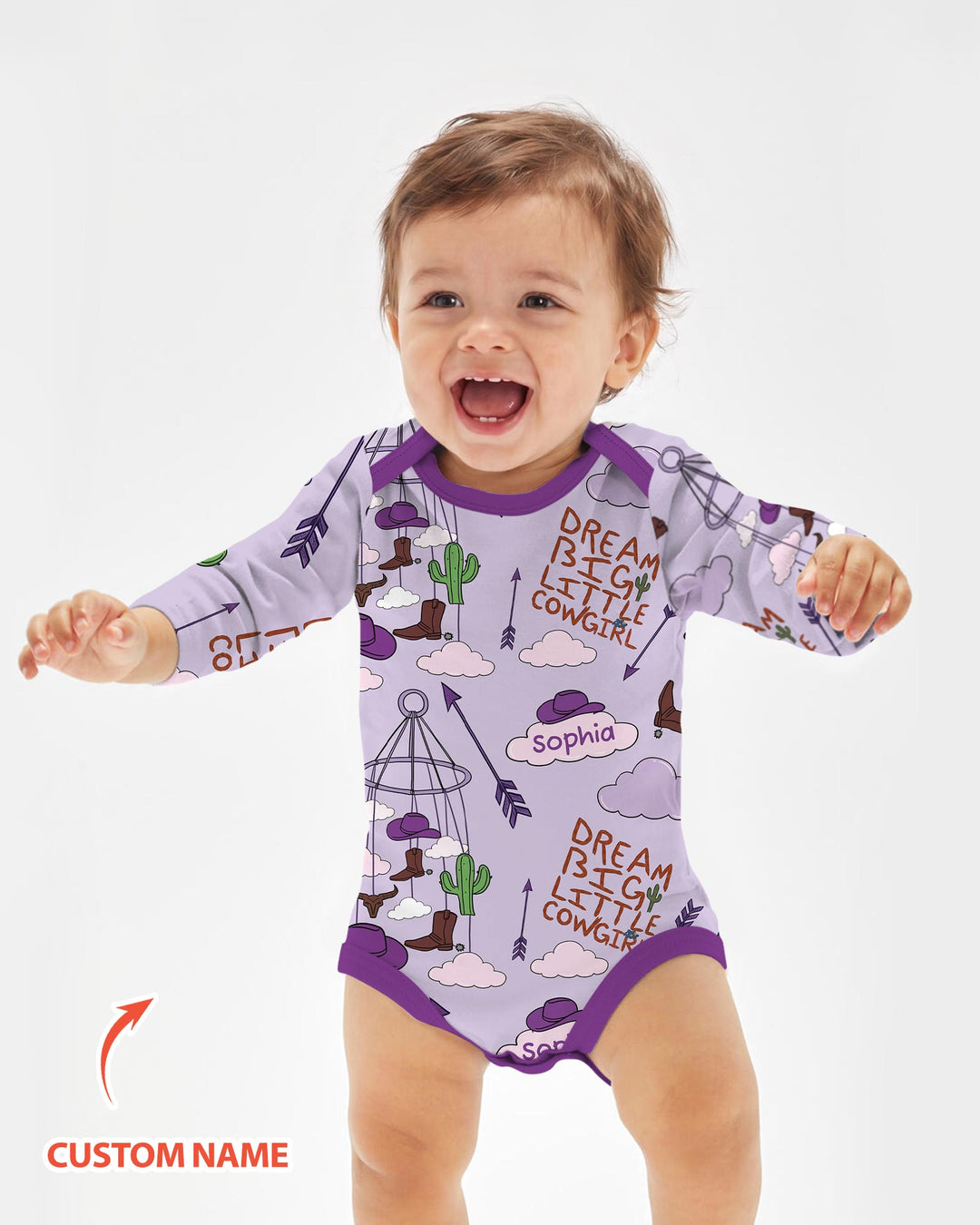 Litlle Cowboy Sis Bro Matching Bamboo Bodysuit