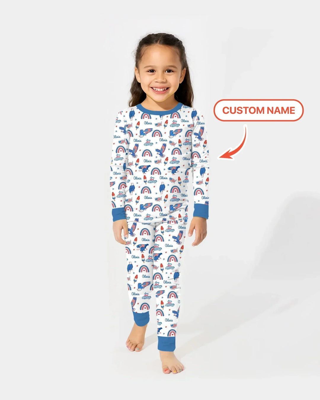 Long Live America Bamboo Two Piece Long Sleeve Pajama Set
