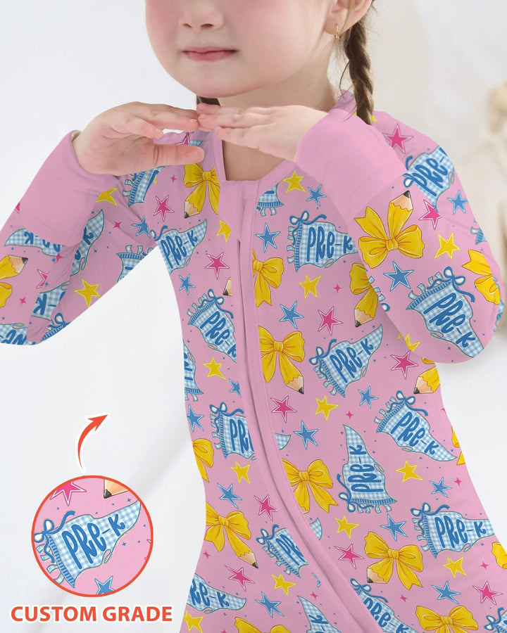 Pencil Bow Back To School Bamboo Convertible Zippy