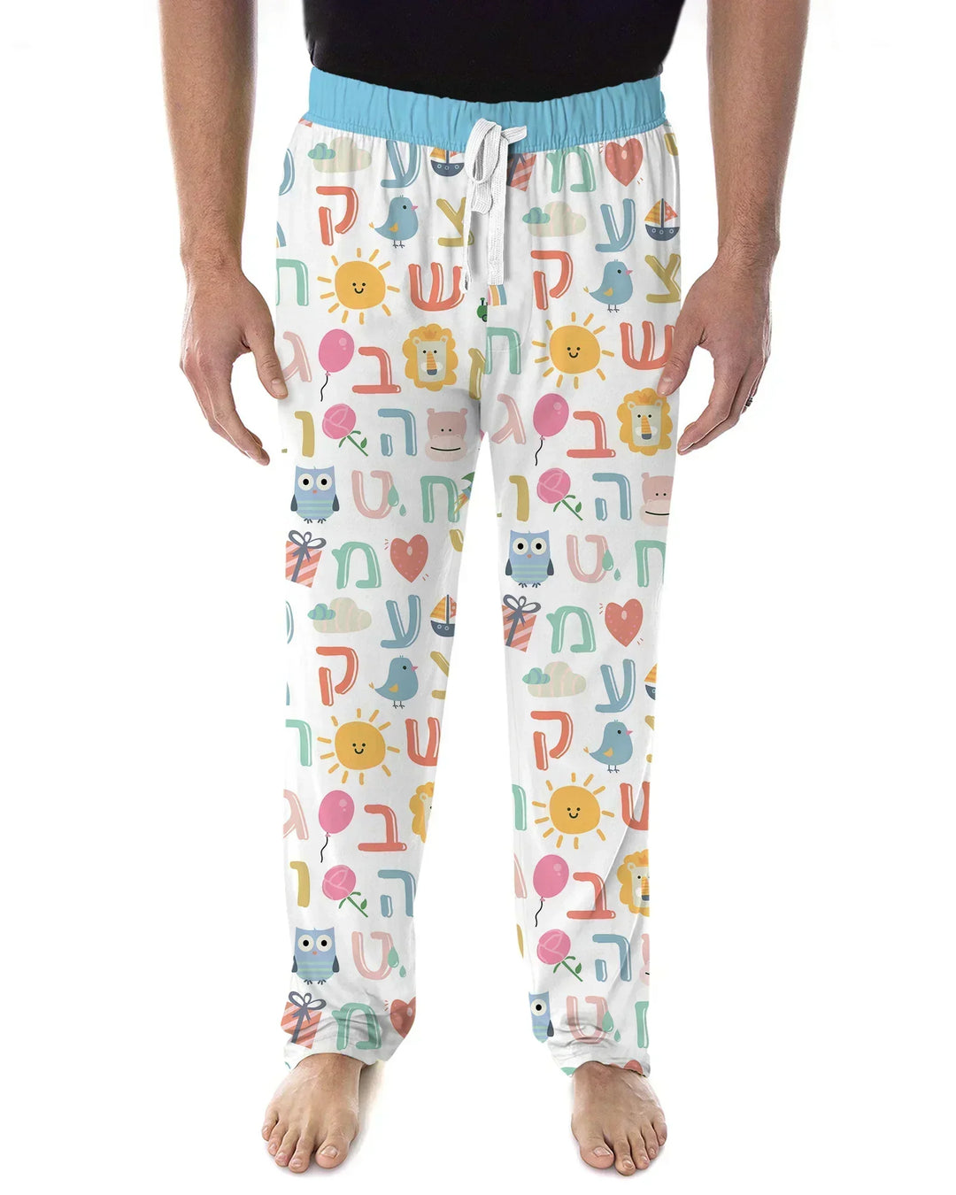Hebrew Alphabet Bamboo Men's Pajama Set