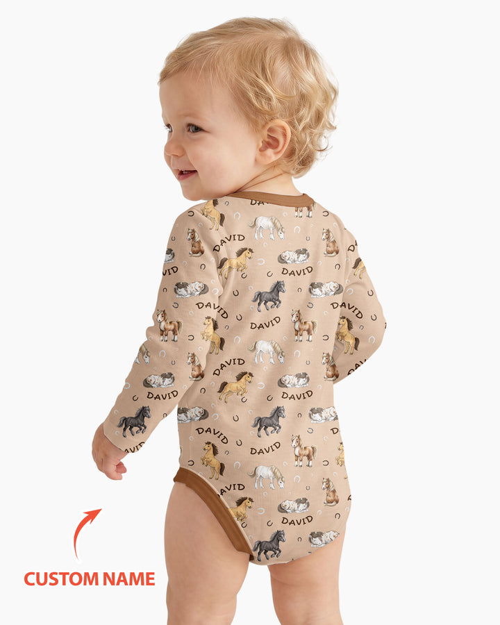 Custom Name Is It Too Soon to Ask for a Pony Bamboo Bodysuit