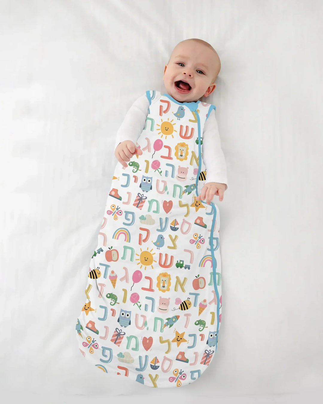 Hebrew Alphabet Bamboo Sleep Bag