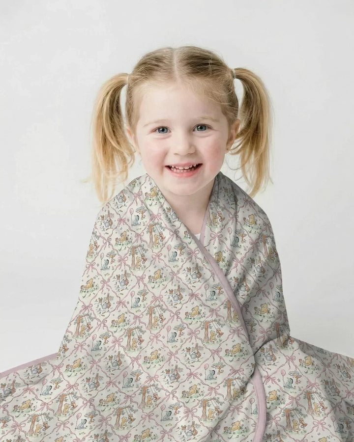 Spring Meadow Friends Bamboo Blanket
