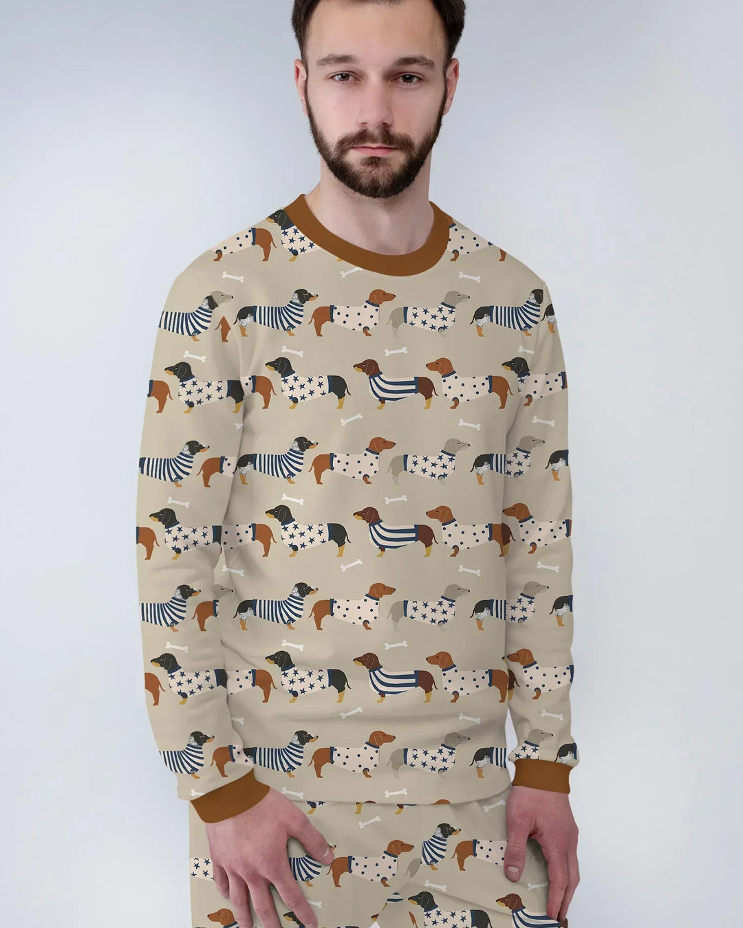 Cute Wieners Bamboo Men's Pajama Set