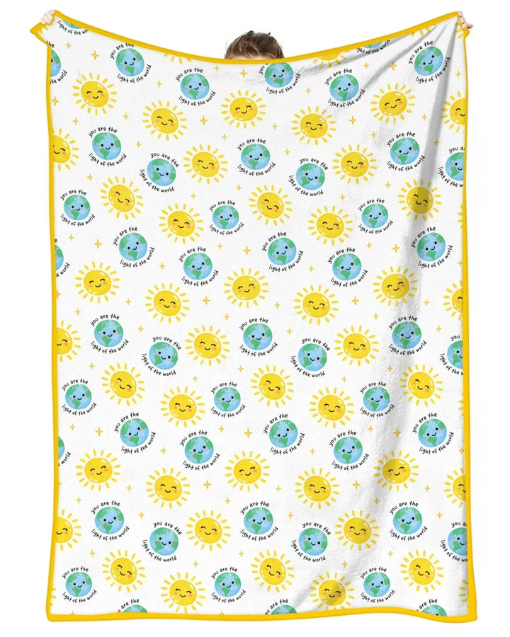 Matthew 5:14 Light of the World Bamboo Blanket