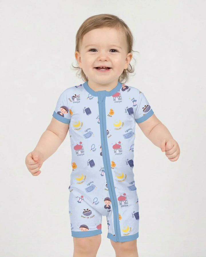 Cute Ramadhan Mubarak Bamboo Shorty Zippy