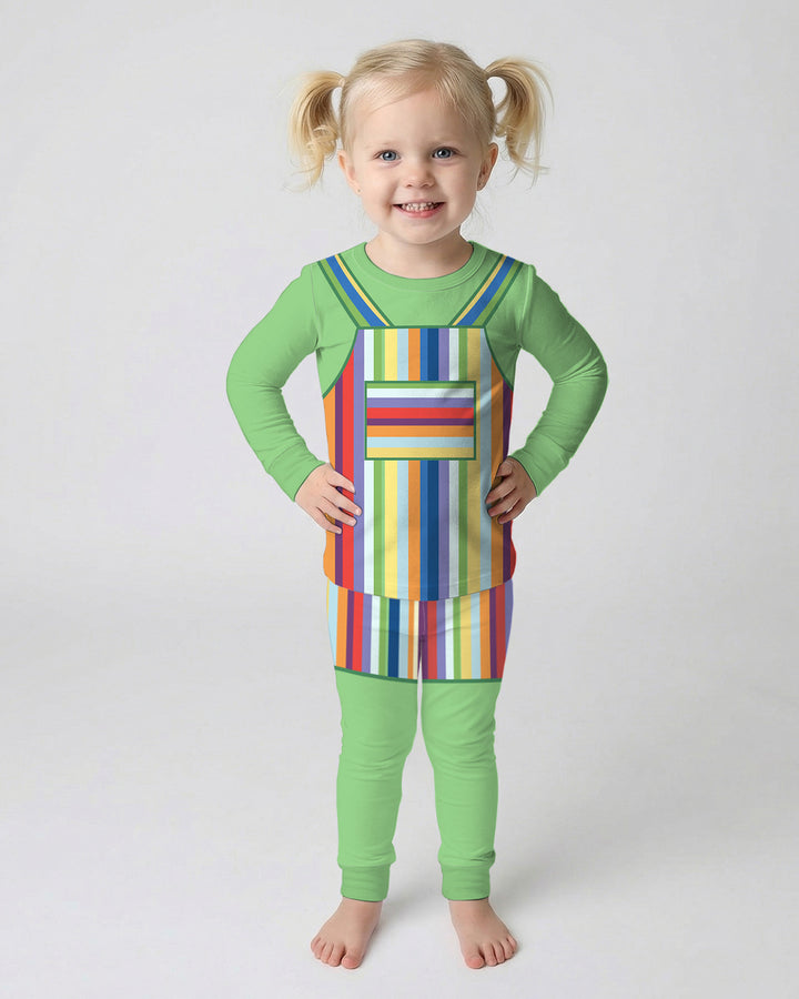 Template Bamboo Two Piece Long Sleeve Pyjamas Set