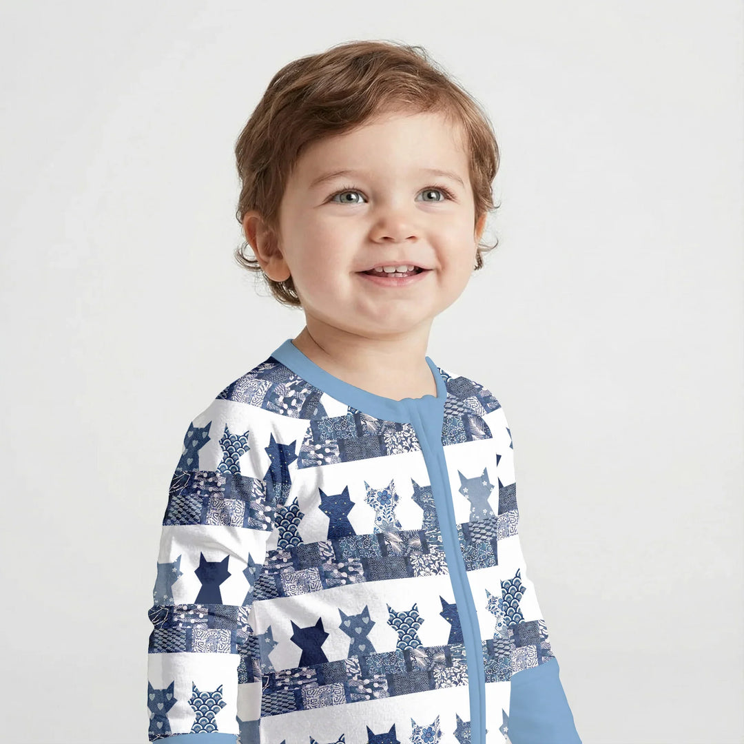 Midnight Feline Bamboo Convertible Zippy