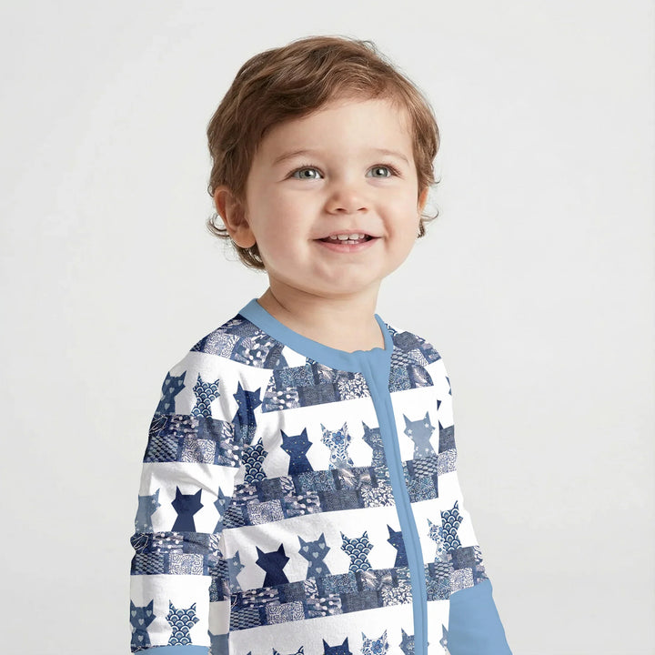 Midnight Feline Bamboo Convertible Zippy