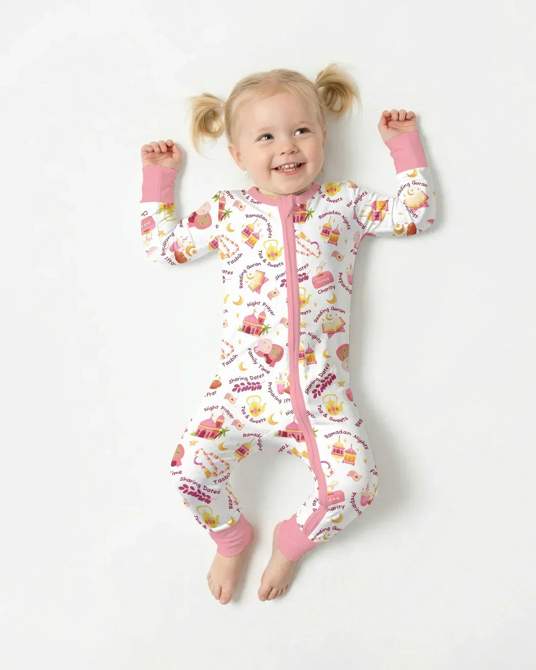 Ramadan Mubarak Matching Family Bamboo Convertible Zippy