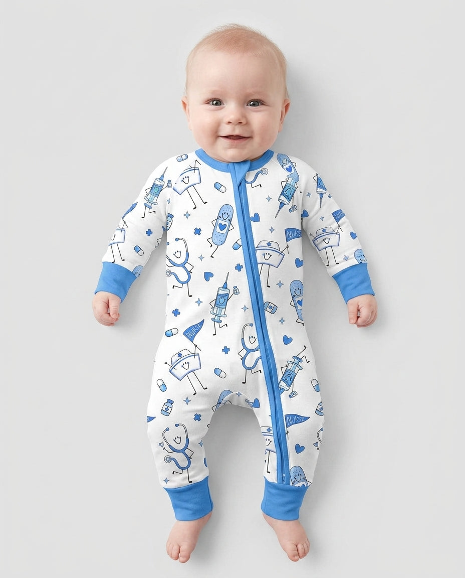 Cute Nurse Crew Bamboo Convertible Zippy
