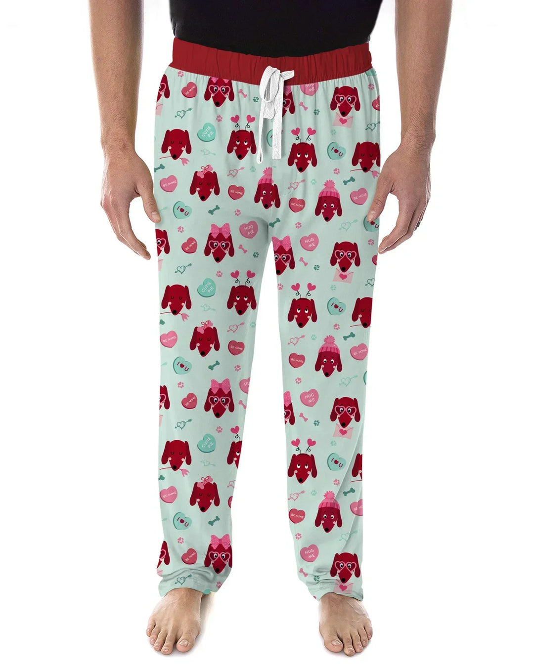 Dachshund Is My Valentine Bamboo Men's Pajama Set
