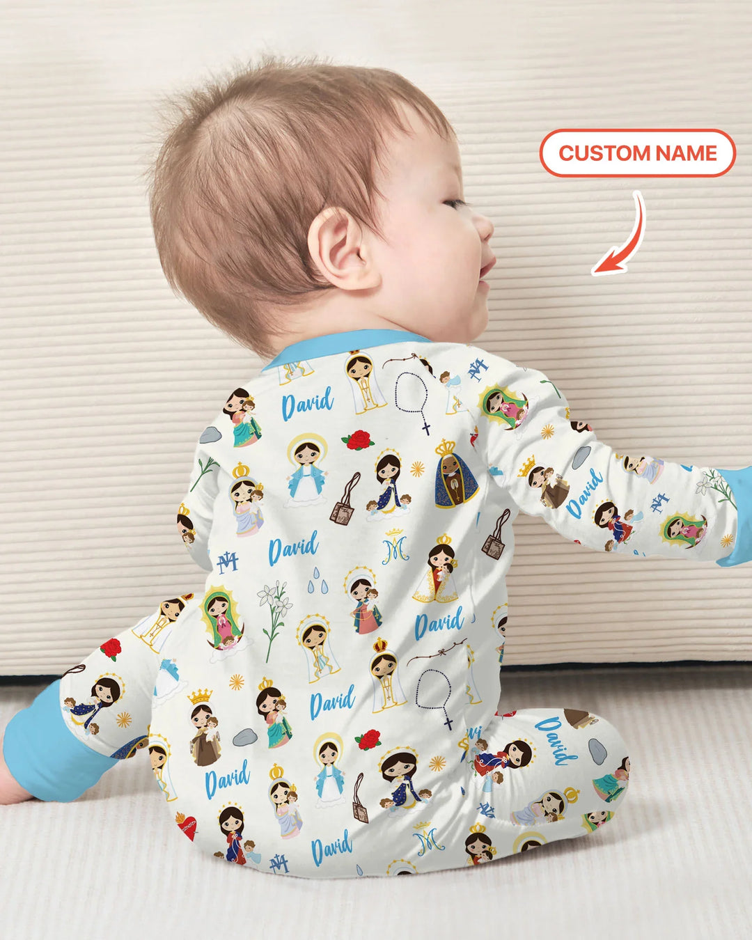 Custom Name Mother Mary Bamboo Convertible Zippy