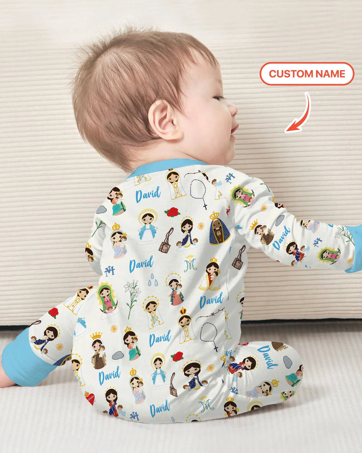 Custom Name Mother Mary Bamboo Convertible Zippy