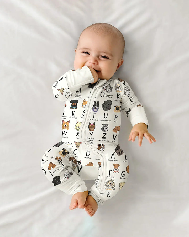 Funny Dogs Alphabet Bamboo Convertible Zippy