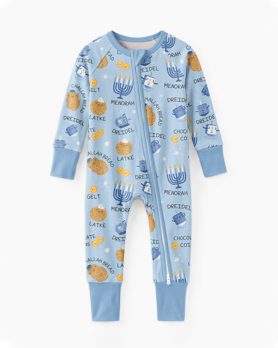 Family Hanukkah Matching Bamboo Convertible Zippy