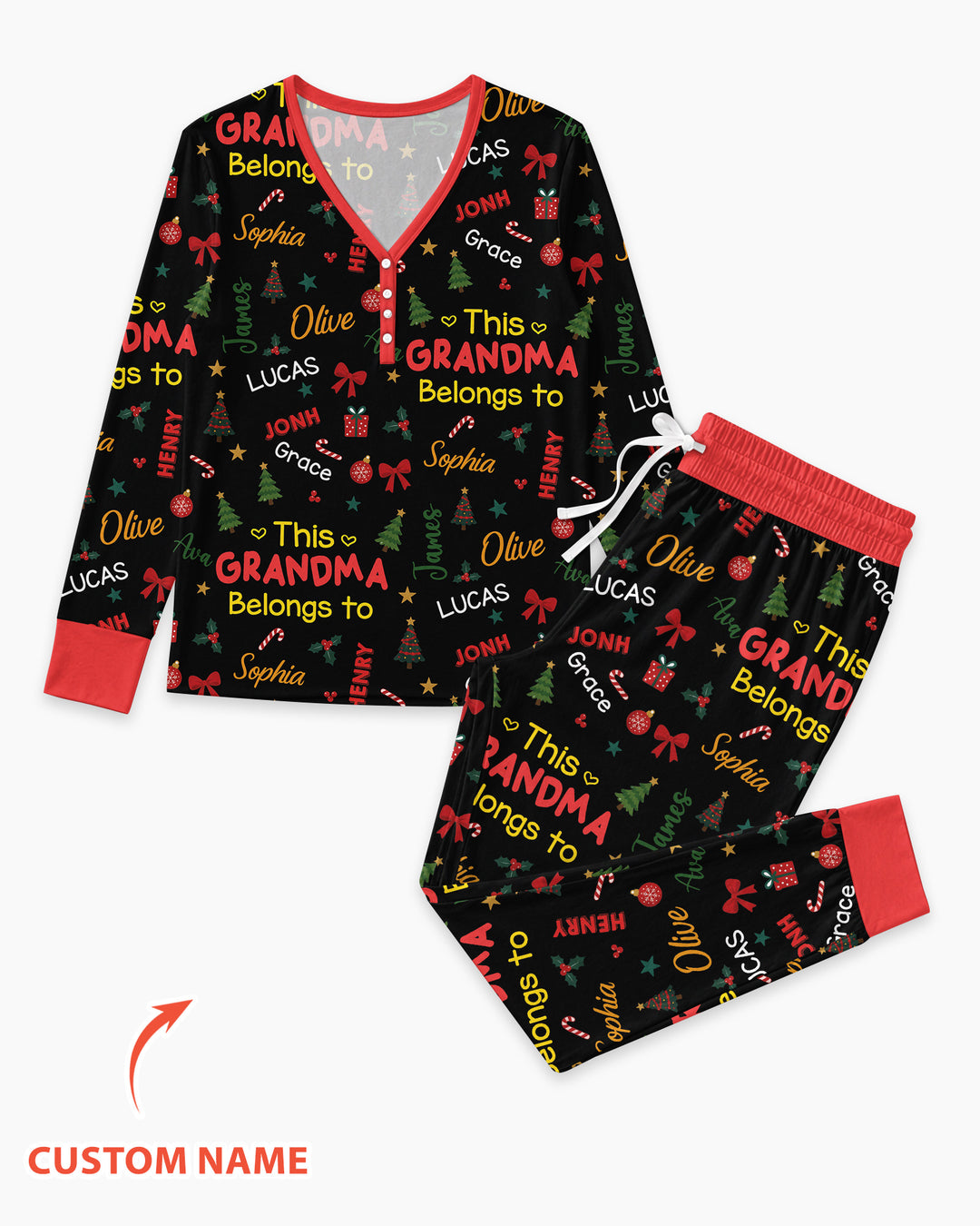 Loved By My Kids Bamboo Women Pajama Set