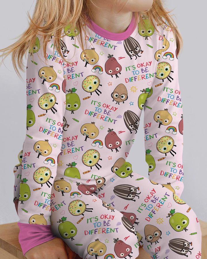 Nutty Little Friends Bamboo Two Piece Long Sleeve Pajama Set