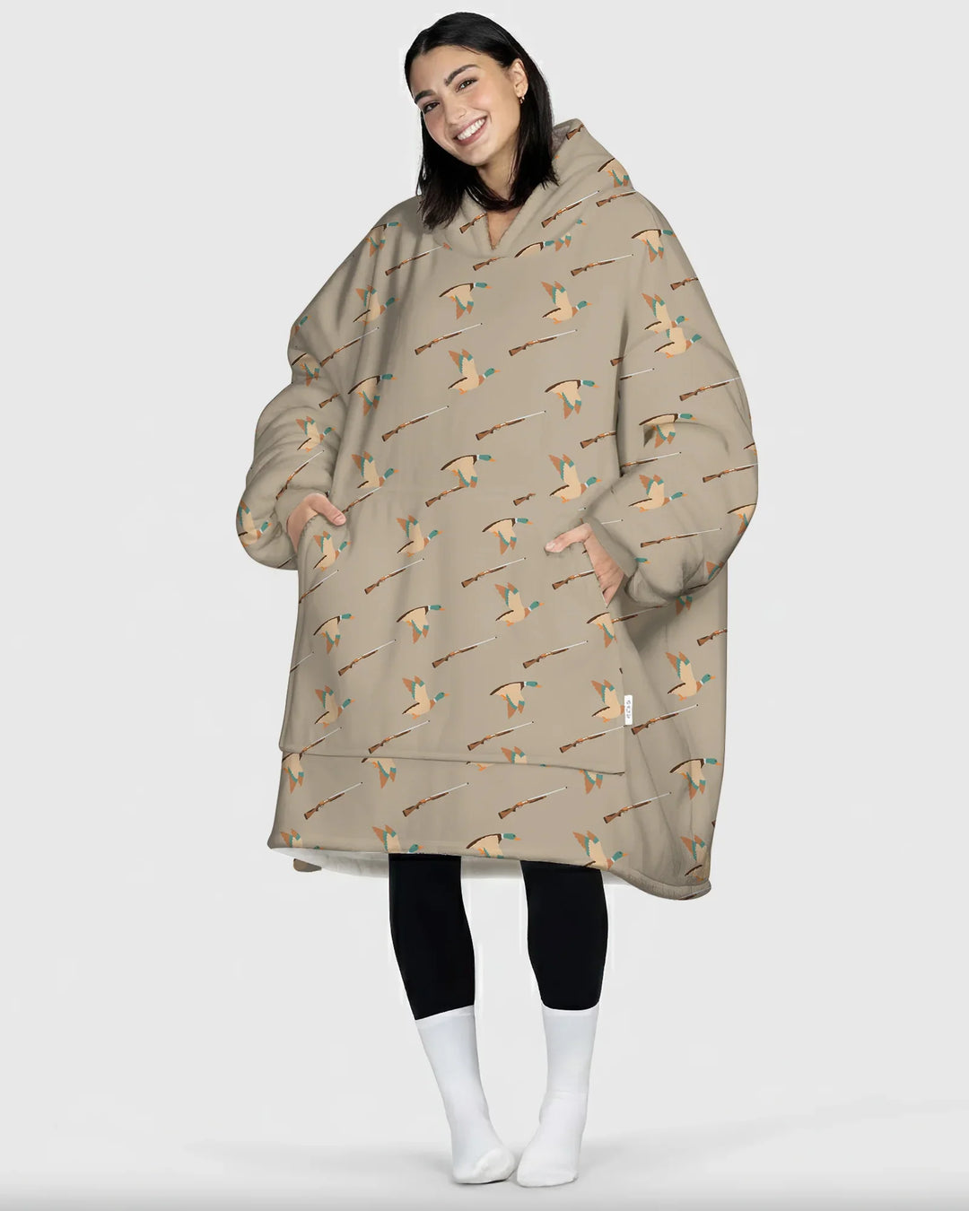 Lil Duck Hunter Bamboo Blanket Hoodie