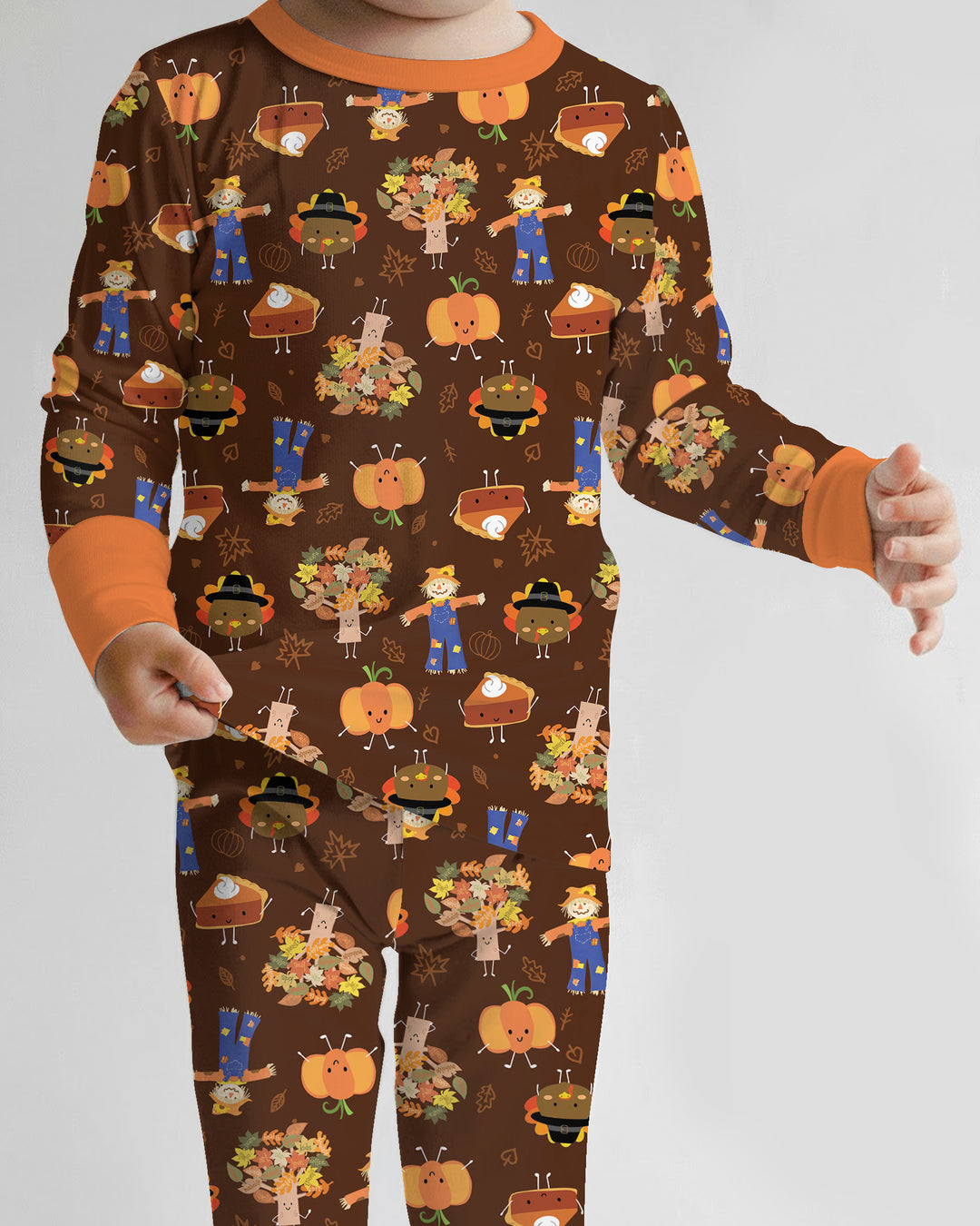 Template Bamboo Two Piece Long Sleeve Pyjamas Set