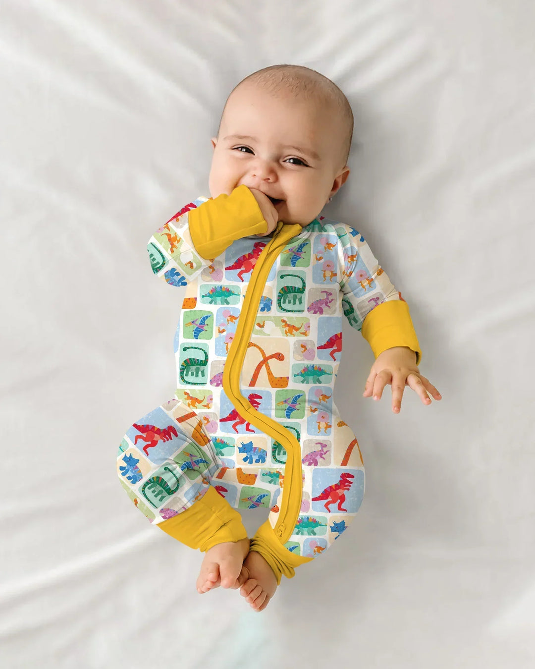 Rainbow Dino Friends Family Matching Bamboo Convertible Zippy