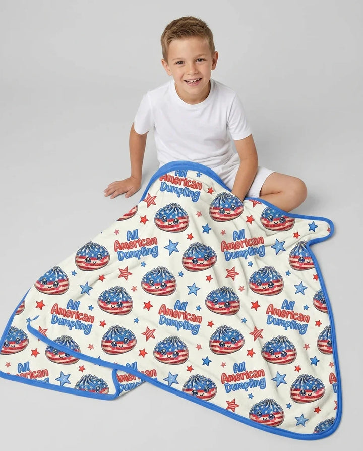 All American Dumpling Bamboo Blanket
