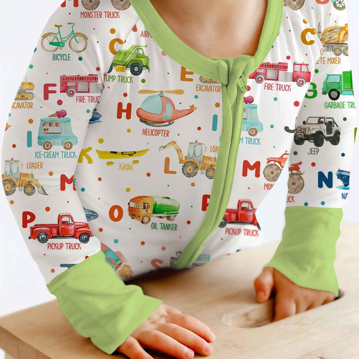 Transportation Alphabet Bamboo Convertible Zippy