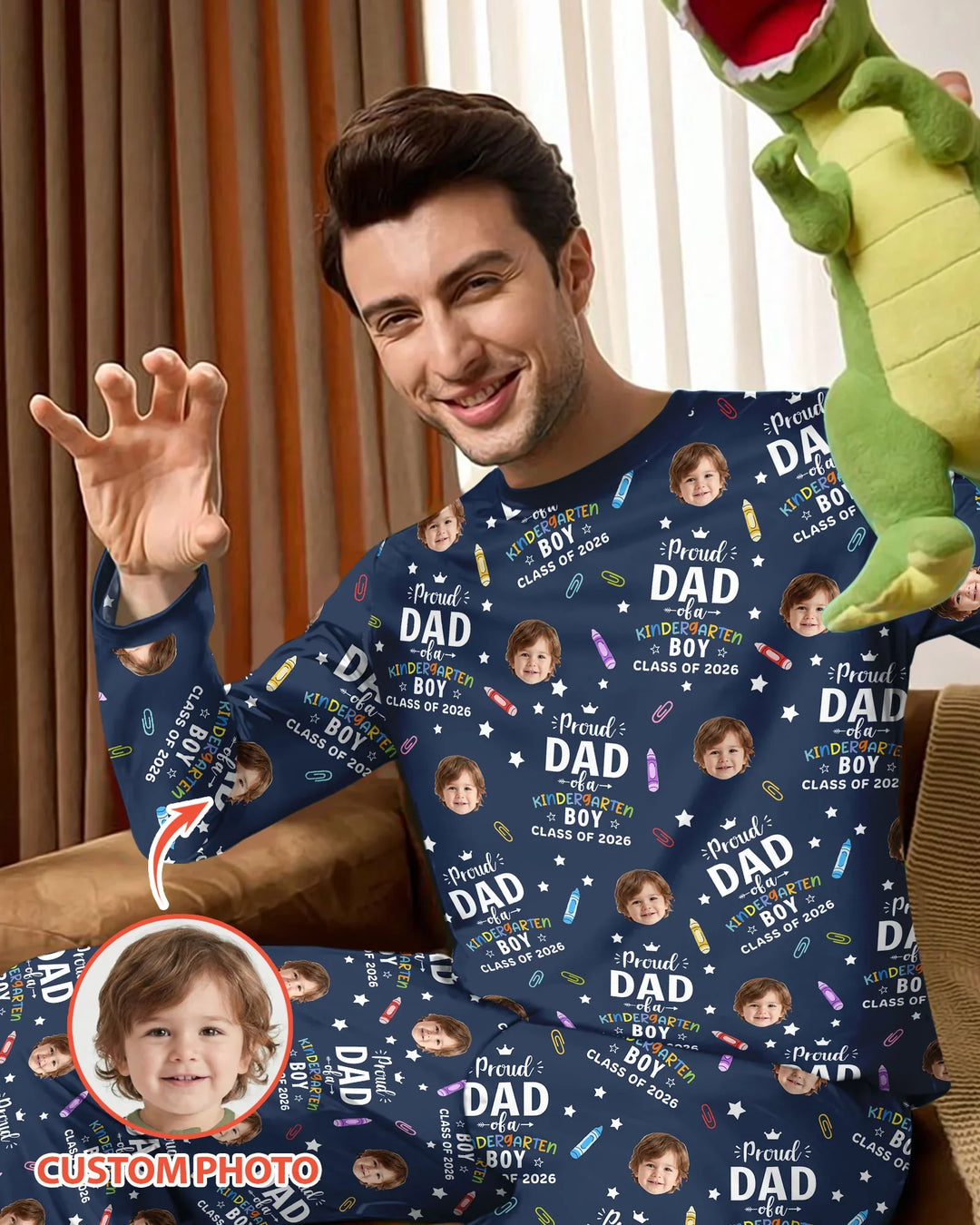 Proud Dad Mom Of Class Of 2026 Bamboo Men's Pajama Set