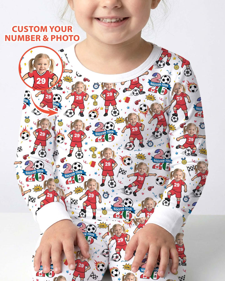 Soccer Tour 2026 Best Player Bamboo Two Piece Long Sleeve Pajama Set