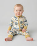 Whimsical Watercolor School Village Bamboo Convertible Zippy