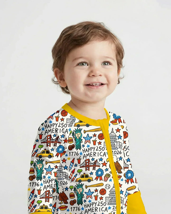Doodle America 250th Anniversary Family Bamboo Convertible Zippy