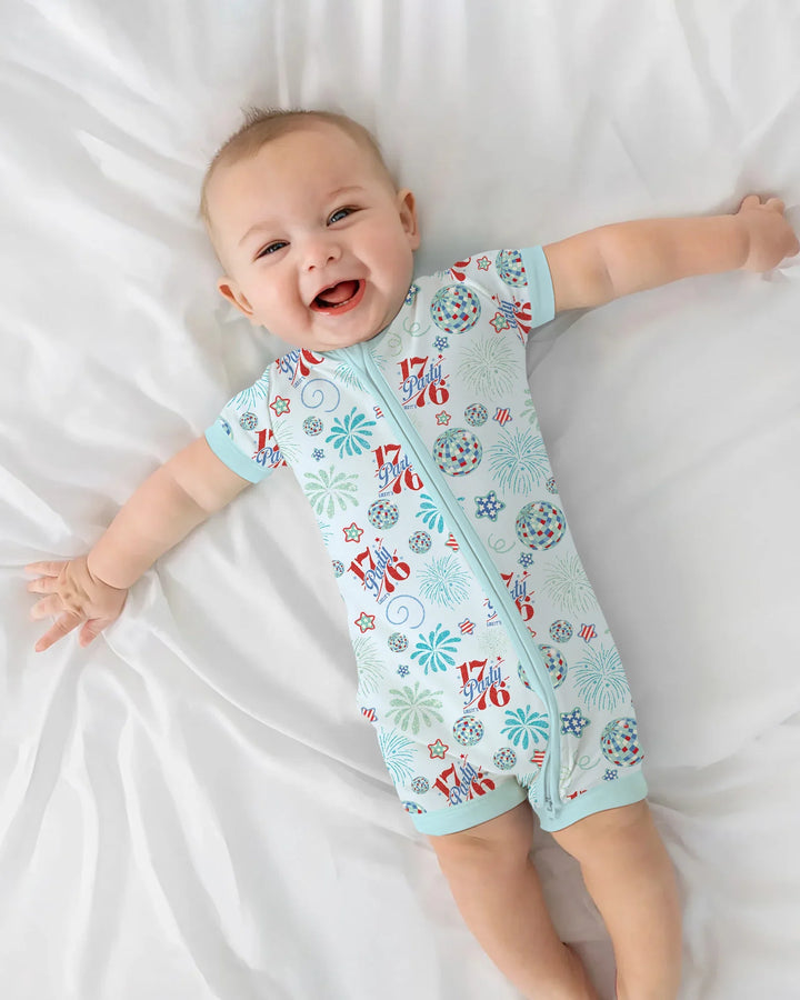 Land Of Free Family Matching Bamboo Shorty Zippy