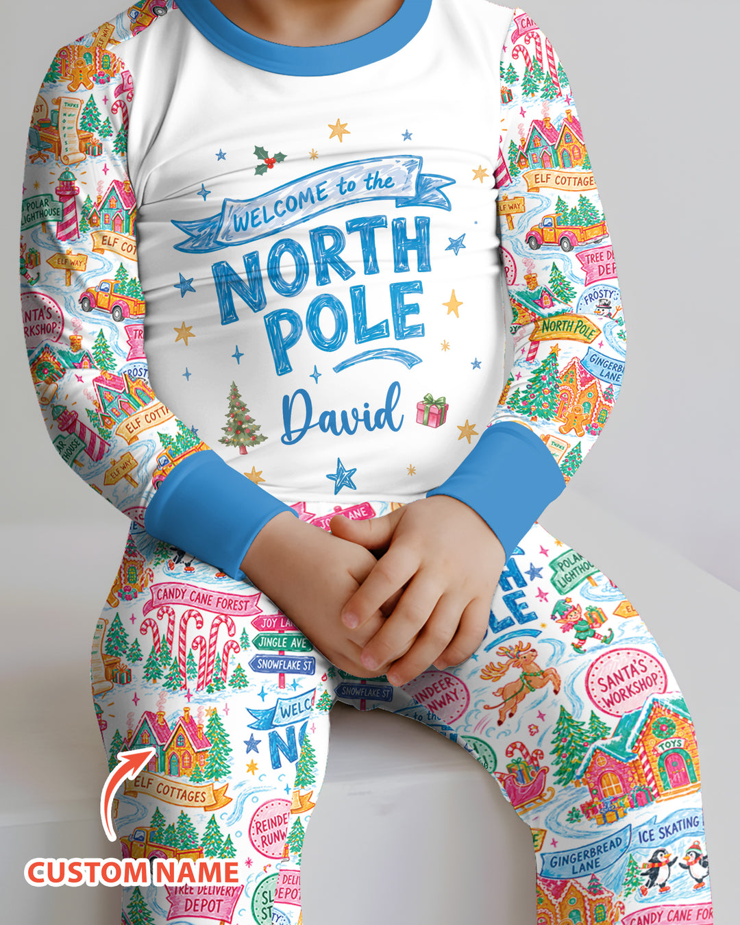 Welcome To The North Pole Bamboo Two Piece Long Sleeve Pajama Set