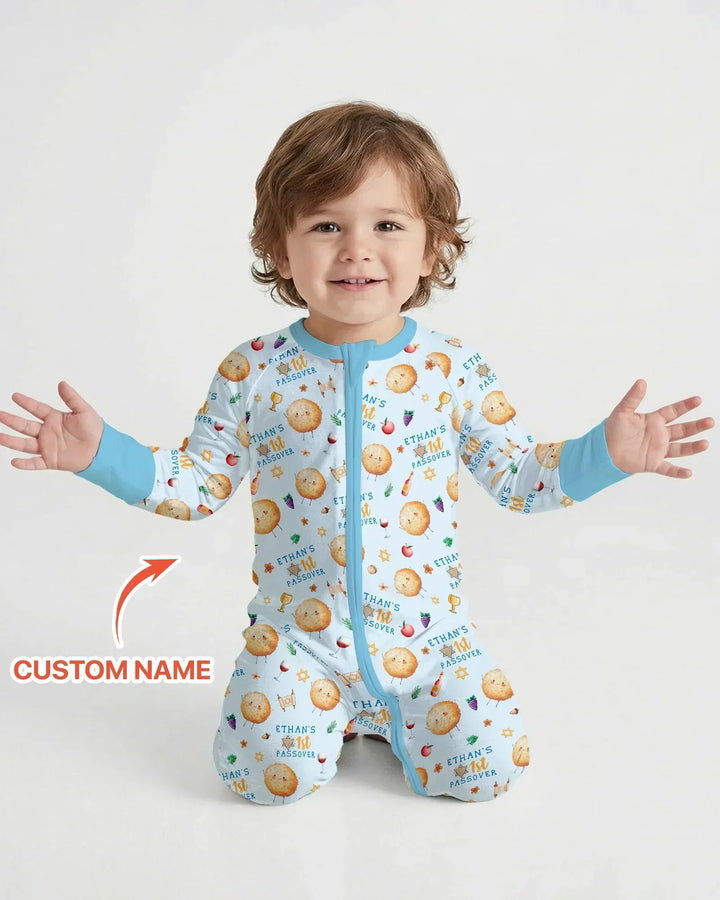 Custom Name 1st Passover Bamboo Convertible Zippy