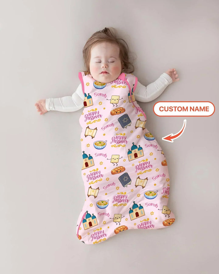 Custom name "Pesach Sameach" Bamboo Sleep Bag