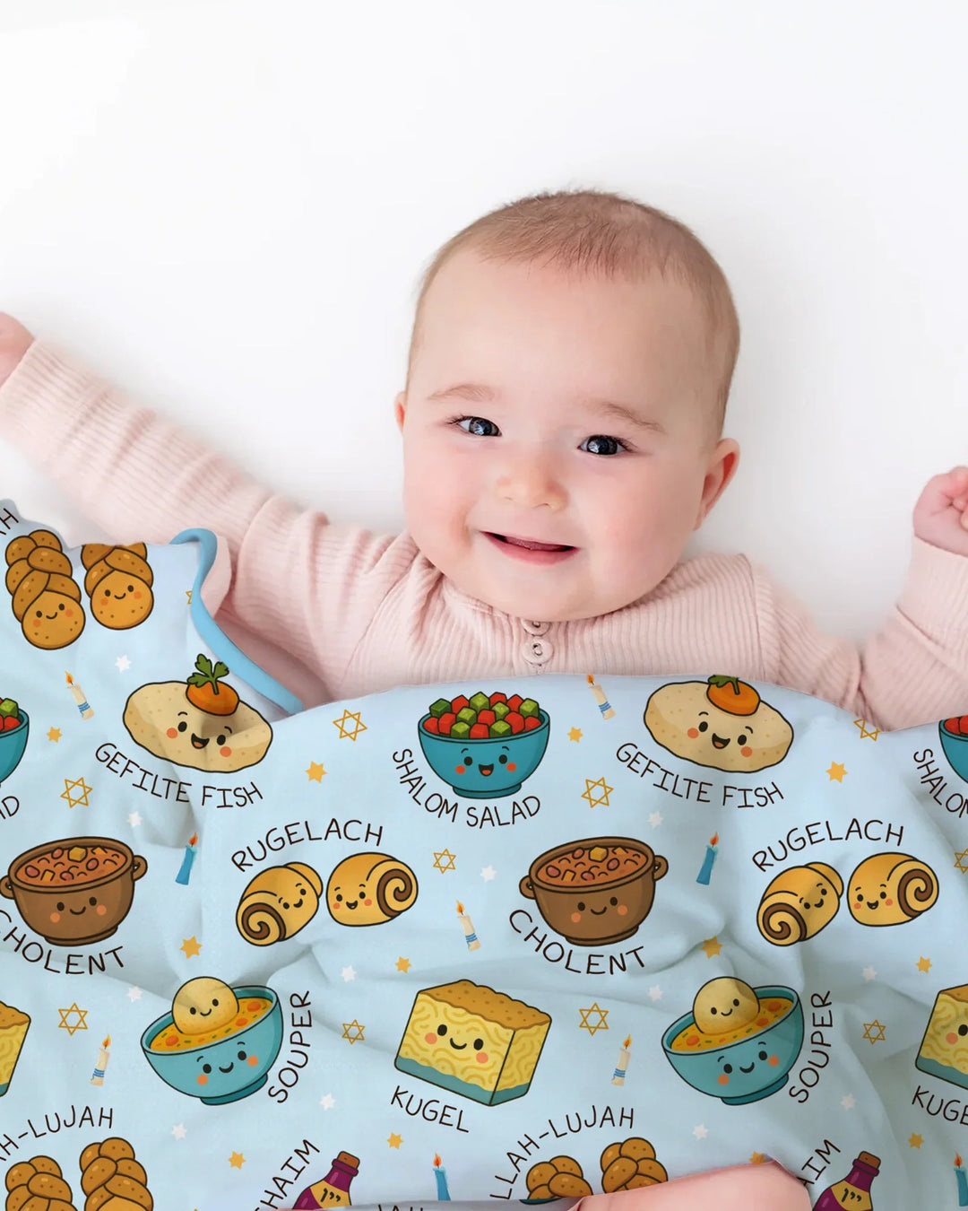Shabbat Shalom Bamboo Blanket