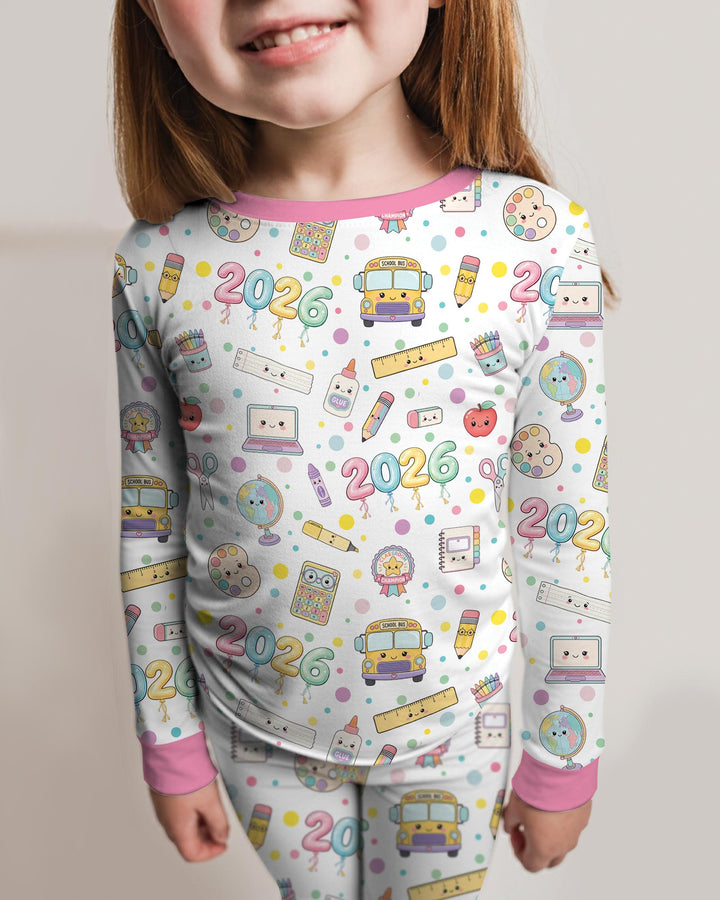 Template Bamboo Two Piece Long Sleeve Pyjamas Set