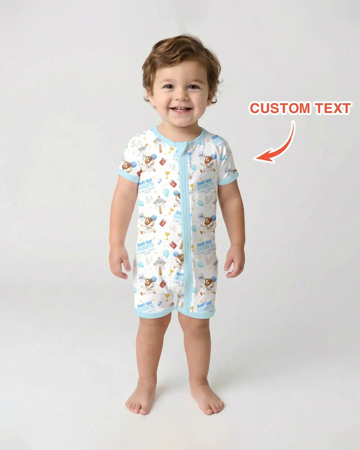 Custom Name Baptism Just Got Dunk'd Bamboo Shorty Zippy