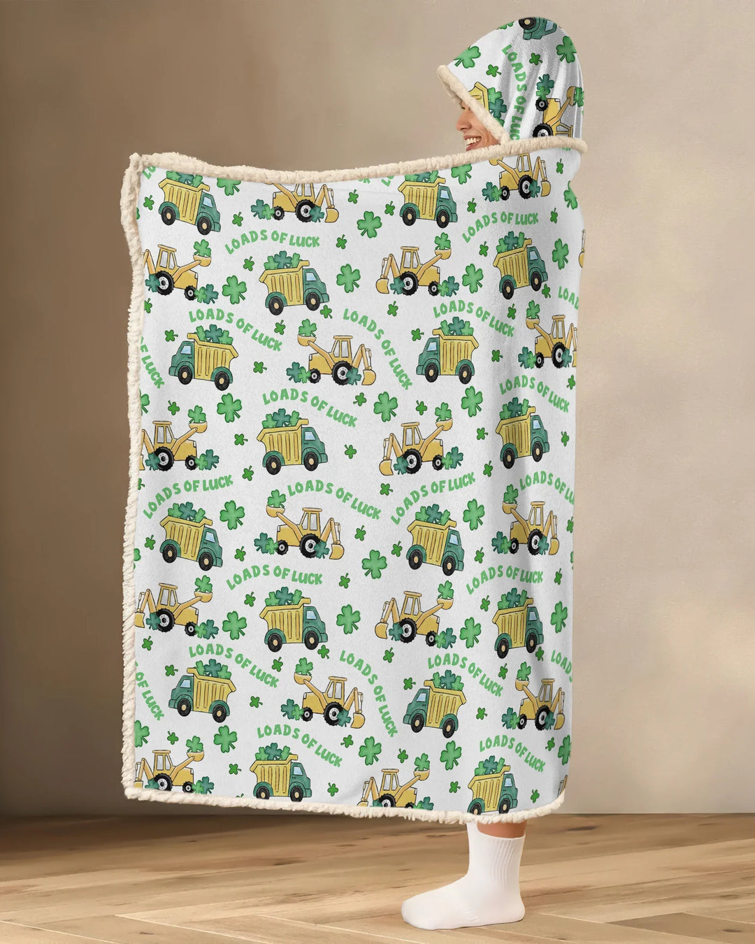 Loads Of Luck Bamboo Wearable Hooded Blanket
