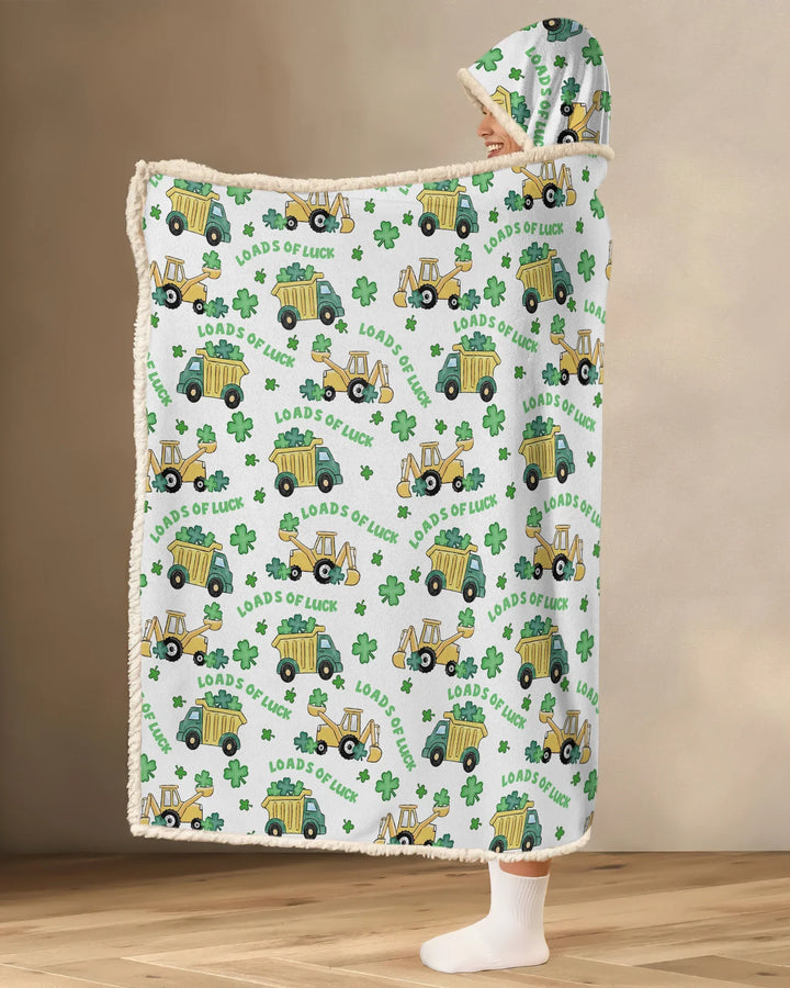 Loads Of Luck Bamboo Wearable Hooded Blanket