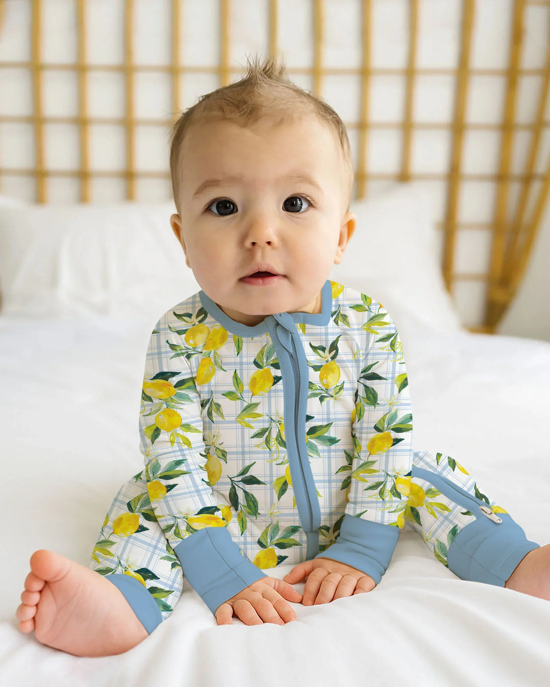 Mediterranean Lemons Family Matching Bamboo Convertible Zippy
