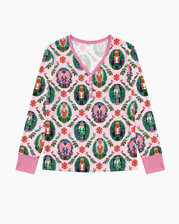 Whimsical Nutcracker Bamboo Women Pajama Set