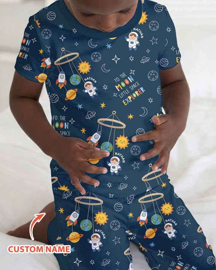 CUSTOM Template Bamboo Two Piece Short Sleeve Pyjamas Set