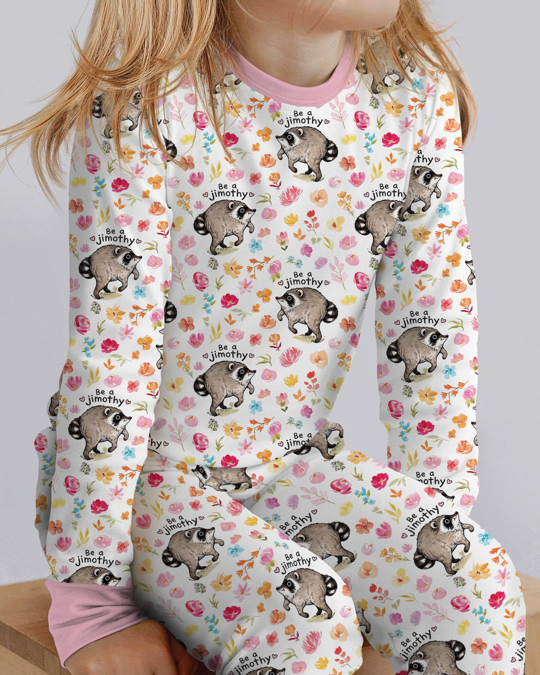Template Bamboo Two Piece Long Sleeve Pyjamas Set