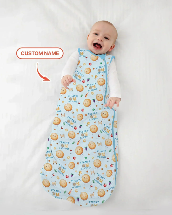 Custom Name 1st Passover Bamboo Sleep Bag
