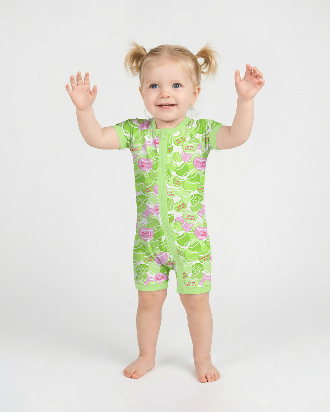 Tennis Candy Family Matching Bamboo Shorty Zippy