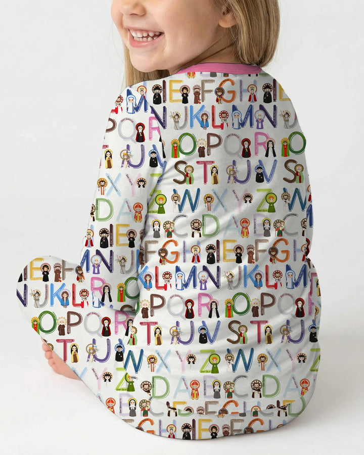 Saint ABCs Bamboo Two Piece Long Sleeve Pajama Set