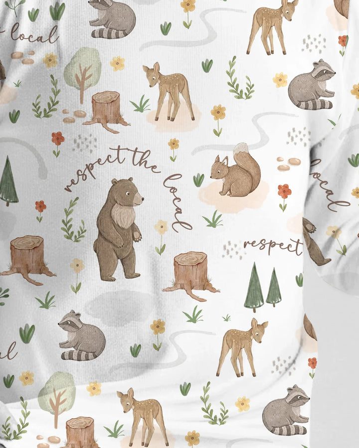 Respect The Local Bamboo Two Piece Long Sleeve Pajama Set